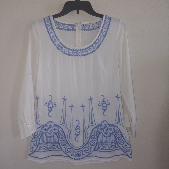 Sugar lips embroidered blouse peace and serenity - Picture 2 of 8